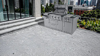Sunstone Caprice 6.4′ Grill & Bar Sink Outdoor Island Package