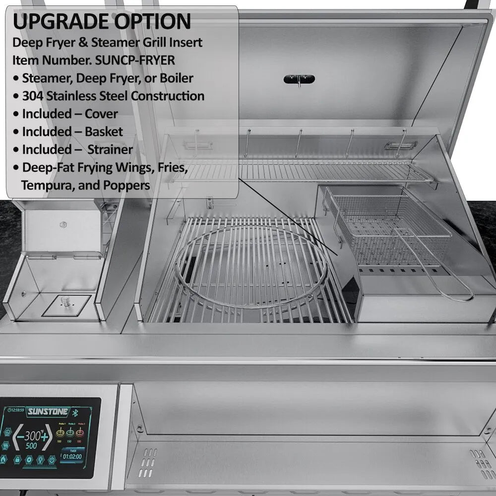 Sunstone Cypress 11.6′ Hybrid Pellet Outdoor Kitchen Island Package