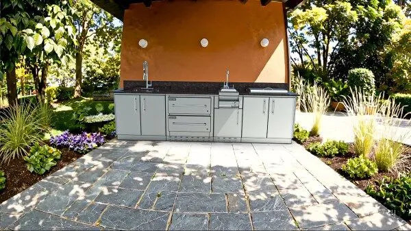 Sunstone Galley 10.8′ Clean & Prep Outdoor Kitchen Island Package