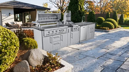 Sunstone Gulf Breeze 10′2″ Outdoor Kitchen Island Package