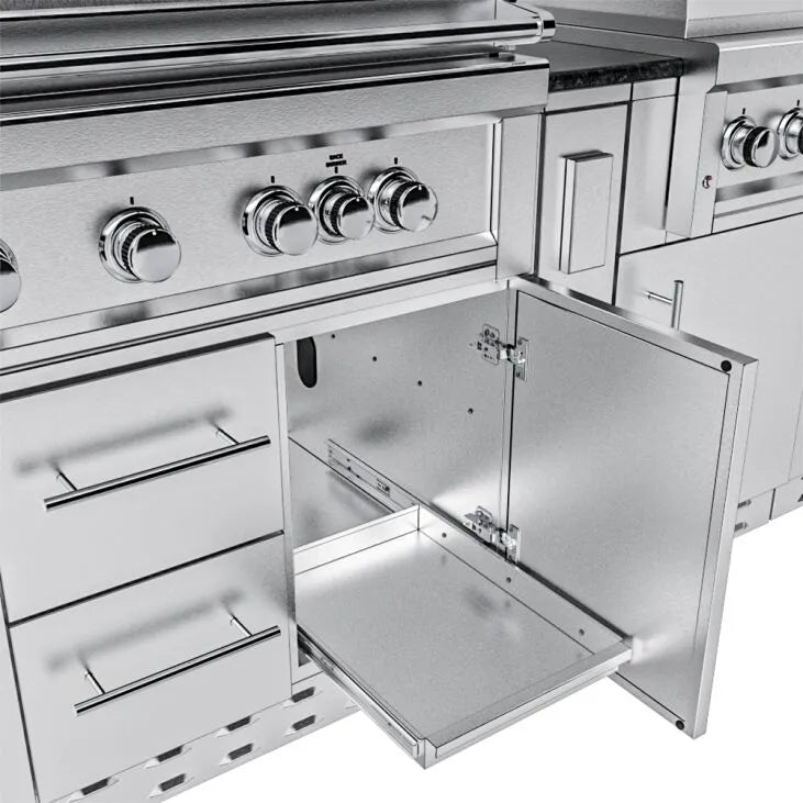 Sunstone Hill Country 13′6″ Outdoor Kitchen Island Package