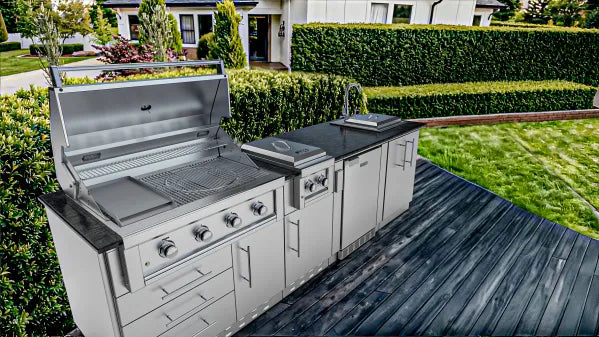 Sunstone Houston 9′8″ Outdoor Kitchen Island Package