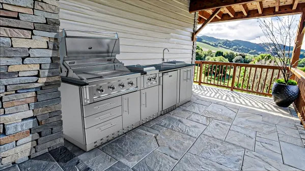 Sunstone Houston 9′8″ Outdoor Kitchen Island Package