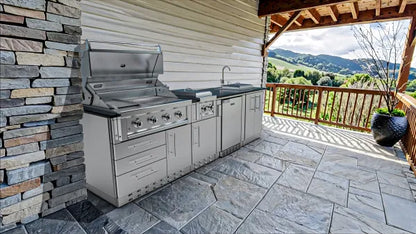 Sunstone Houston 9′8″ Outdoor Kitchen Island Package