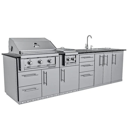 Sunstone Magnolia 10′ ADA-Compliant Outdoor Kitchen Island Package