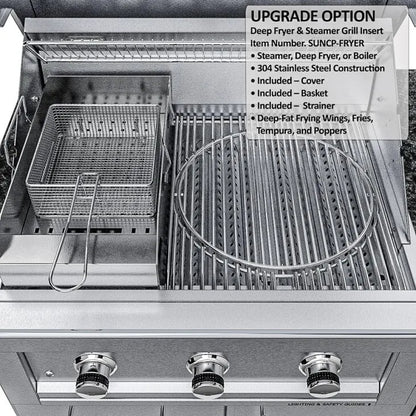 Sunstone Magnolia 10′ ADA-Compliant Outdoor Kitchen Island Package