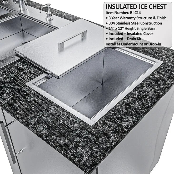 Sunstone Magnolia 10′ ADA-Compliant Outdoor Kitchen Island Package