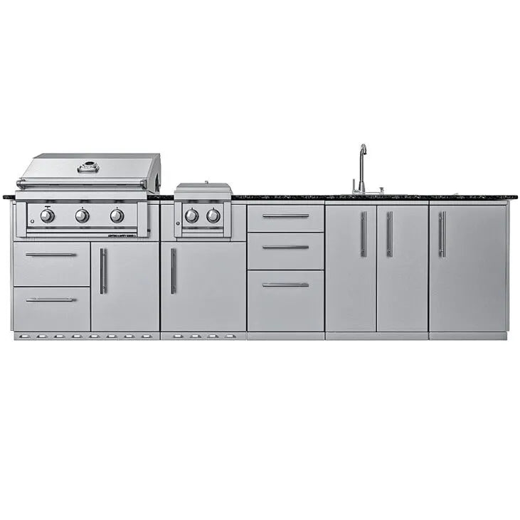 Sunstone Magnolia 10′ ADA-Compliant Outdoor Kitchen Island Package