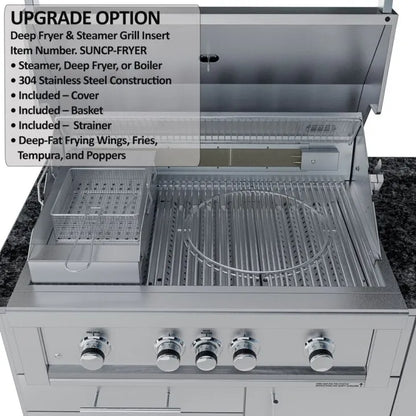 Sunstone Savanna 16′ Outdoor Kitchen Island Package with 60° Angle