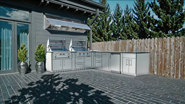 Sunstone Texas Tango 19′ Outdoor Kitchen Island Package