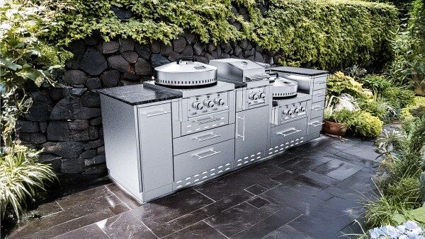 Sunstone TexCajun 9′ Cajun Specialty Outdoor Kitchen Island Package