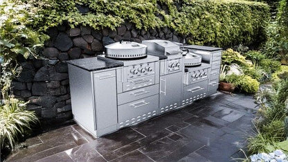Sunstone TexCajun 9′ Cajun Specialty Outdoor Kitchen Island Package