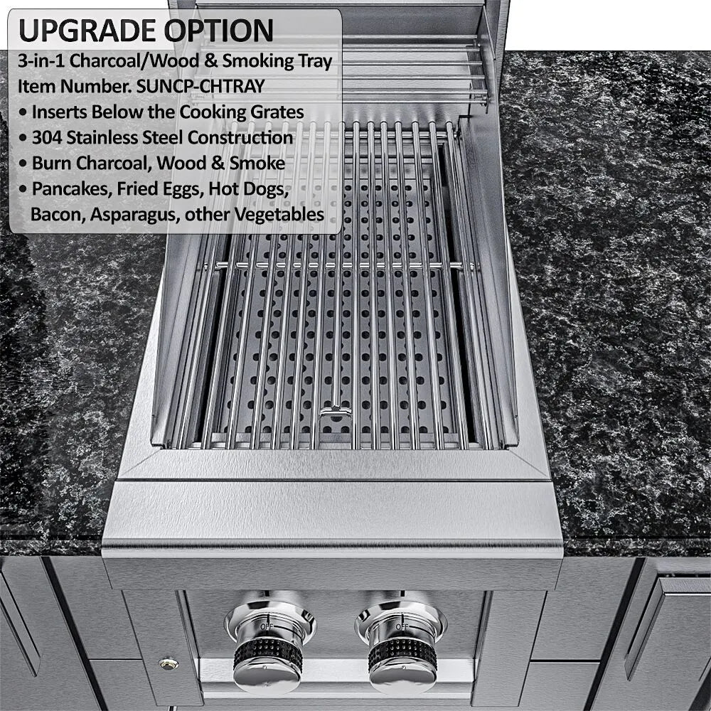 Sunstone TexCajun 9′ Cajun Specialty Outdoor Kitchen Island Package
