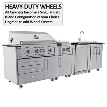 Sunstone Houston 9′8″ Outdoor Kitchen Island Package