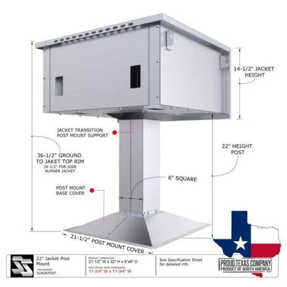 Sunstone Grill Jacket Post Fixture Mount