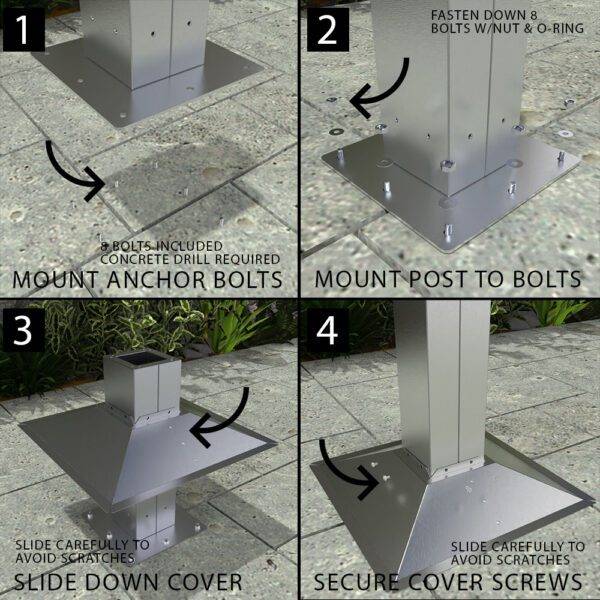 Sunstone Grill Jacket Post Fixture Mount