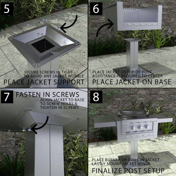 Sunstone Grill Jacket Post Fixture Mount