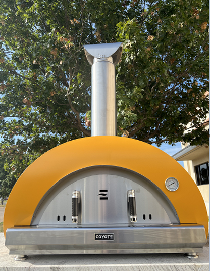 Coyote 40" Wood-Fired Outdoor Pizza Oven- Yellow