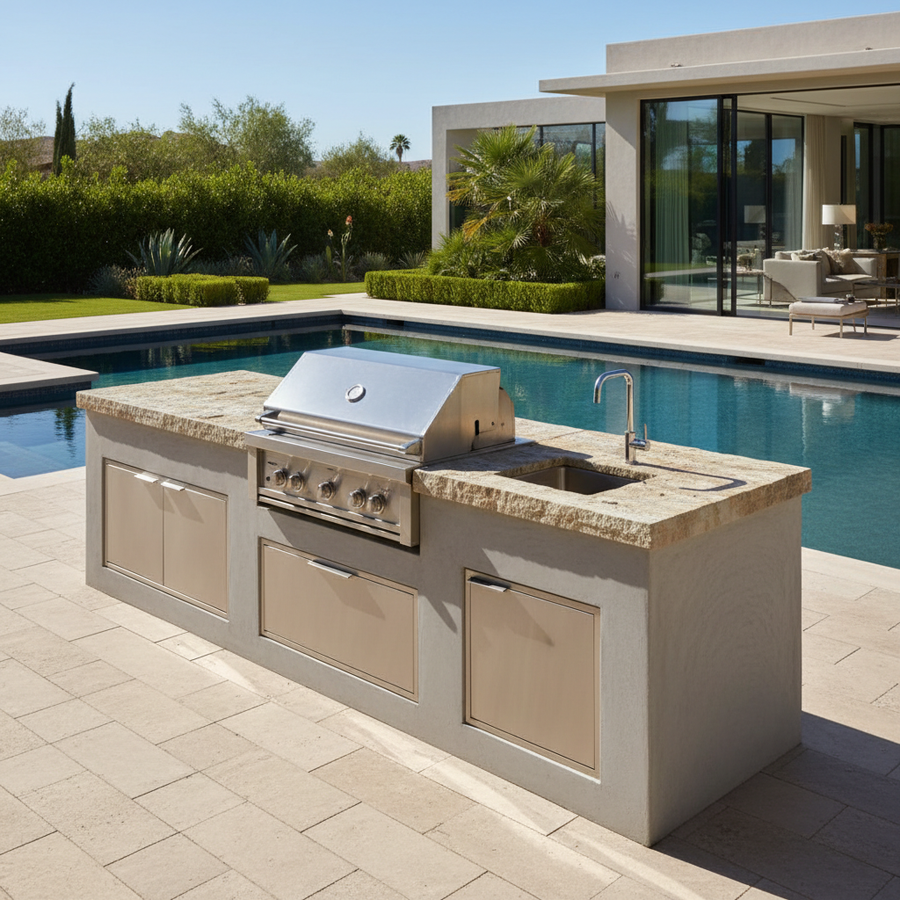 Luxe Outdoor Kitchen Lifestyle