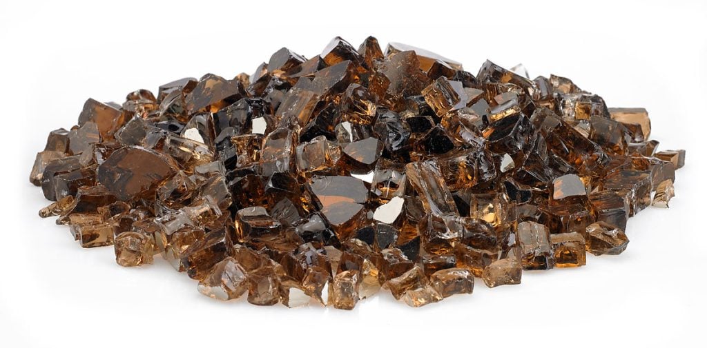 Warming Trends 1/2" Reflective Fire Glass, Copper