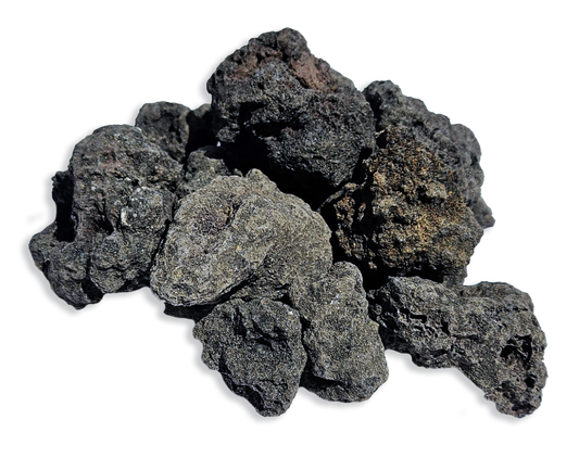 Warming Trends black lava rock