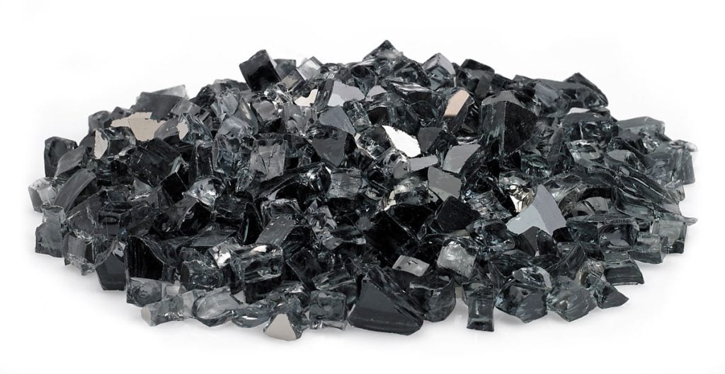 Warming Trends 1/2" Reflective Fire Glass, Gray