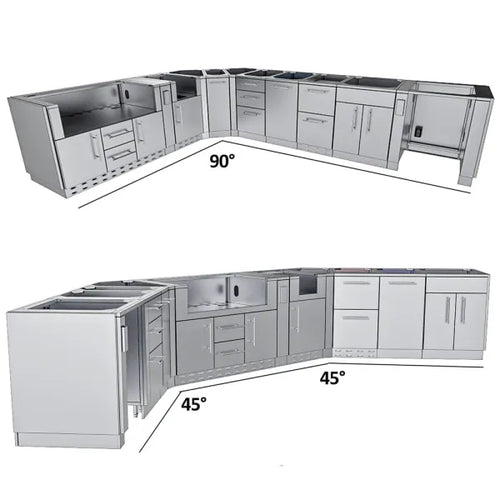 Sunstone Big-Texan 21' Cabinet Frame & Kit (No Appliances)