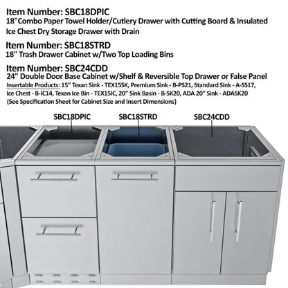 Sunstone Big-Texan 21' Cabinet Frame & Kit (No Appliances)