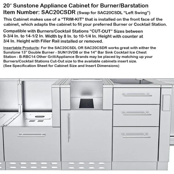 Sunstone Cypress 11'6" Cabinet Frame & Kit (No Appliances)