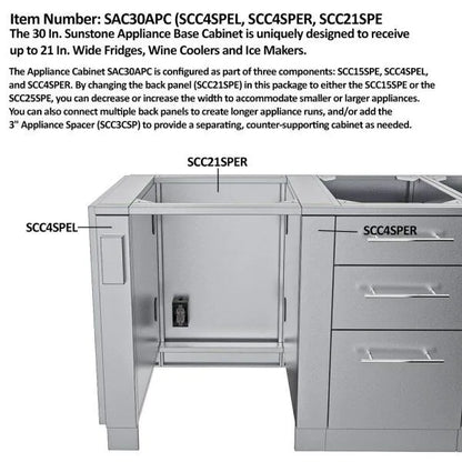 Sunstone Dallas 14' Cabinet Frame & Kit (No Appliances)