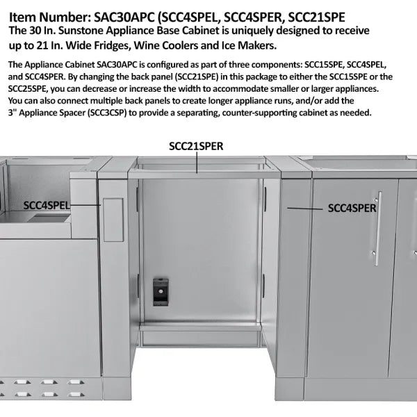 Sunstone Houston 9'8" Cabinet Frame & Kit (No Appliances)