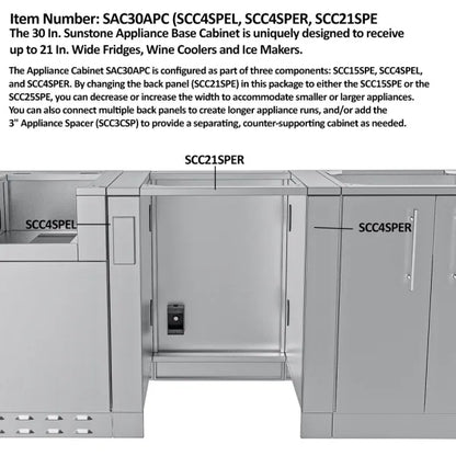 Sunstone Houston 9'8" Cabinet Frame & Kit (No Appliances)