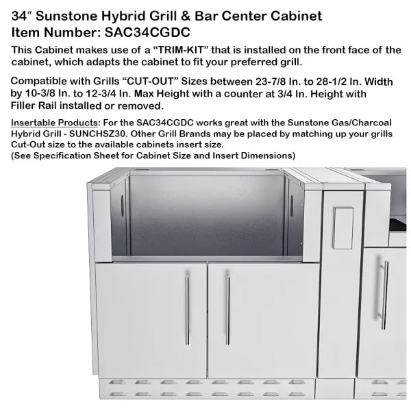 Sunstone Alamo 10' Cabinet Frame & Kit (No Appliances)
