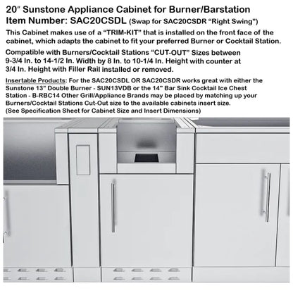 Sunstone Alamo 10' Cabinet Frame & Kit (No Appliances)