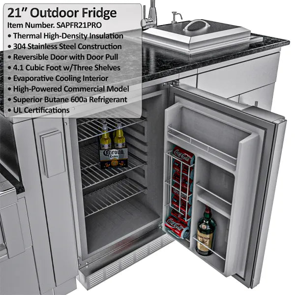 Sunstone Houston 9′8″ Outdoor Kitchen Island Package