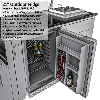 Sunstone Houston 9′8″ Outdoor Kitchen Island Package