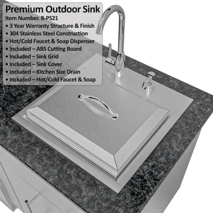 Sunstone Houston 9′8″ Outdoor Kitchen Island Package