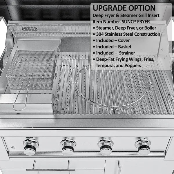 Sunstone Houston 9′8″ Outdoor Kitchen Island Package