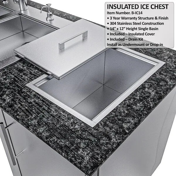 Sunstone Summit ADA-Compliant 10′ Outdoor Kitchen Island Package
