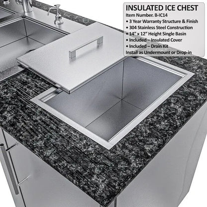 Sunstone Summit ADA-Compliant 10′ Outdoor Kitchen Island Package