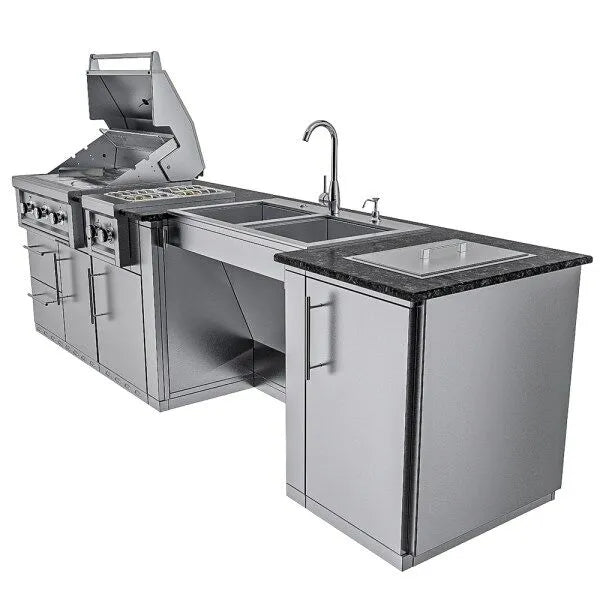 Sunstone Summit ADA-Compliant 10′ Outdoor Kitchen Island Package