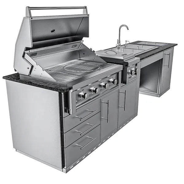 Sunstone Summit ADA-Compliant 10′ Outdoor Kitchen Island Package