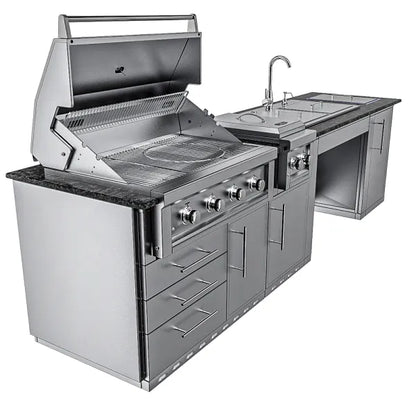 Sunstone Summit ADA-Compliant 10′ Outdoor Kitchen Island Package