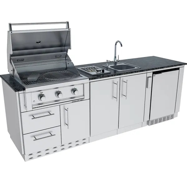 Sunstone Bayou 8.6′ Outdoor Kitchen Island Package