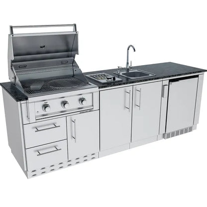 Sunstone Bayou 8.6′ Outdoor Kitchen Island Package