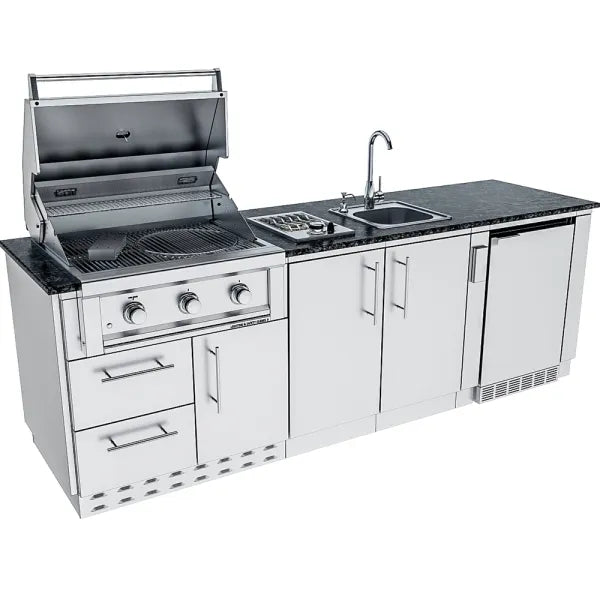 Sunstone Bayou 8.6′ Outdoor Kitchen Island Package