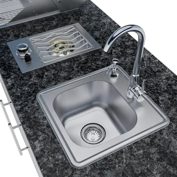 Sunstone Bayou 8.6′ Outdoor Kitchen Island Package