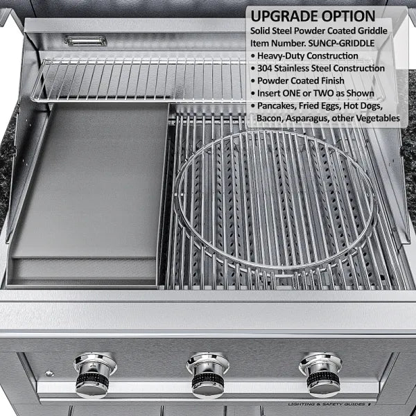 Sunstone Bayou 8.6′ Outdoor Kitchen Island Package