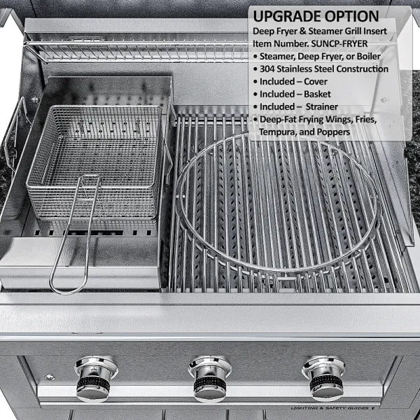 Sunstone Bayou 8.6′ Outdoor Kitchen Island Package