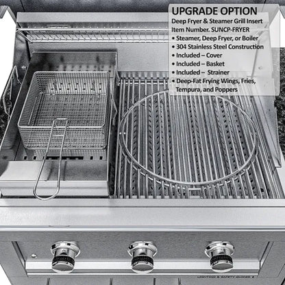 Sunstone Bayou 8.6′ Outdoor Kitchen Island Package
